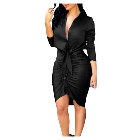 Novo Design Feminino Moda Sexy Decote Em V Cor S Lida Mangas Compridas