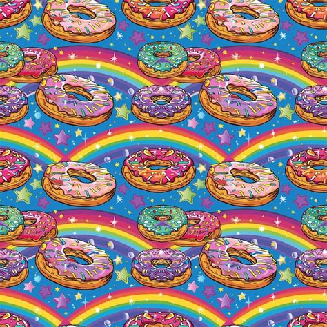 Premium Photo Colorful Donuts Seamless Pattern Vector Illustration