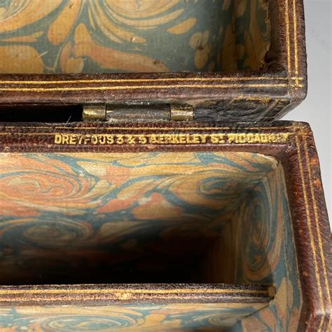 Antiques Atlas Th Century Gilt Tooled Leather Stationery Box By