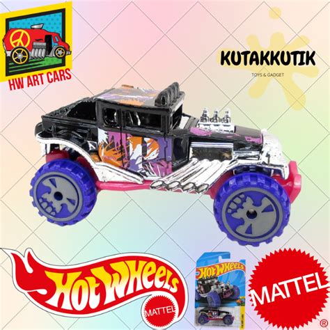 Hot Wheels Baja Bone Shaker Hitam Ungu Lot B 2023 HW Art Cars Lazada Indonesia