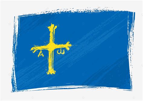 Grunge Asturias Bandera S Mbolo Asturias Espa Ol Vector Png S Mbolo