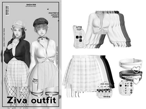 Second Life Marketplace Bada Ziva Outfit Demo