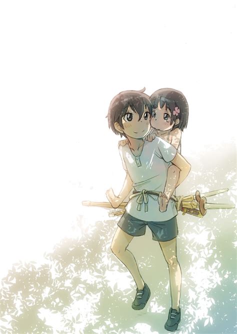 Kirito And Kirigaya Suguha Sword Art Online Drawn By Nucomas Danbooru