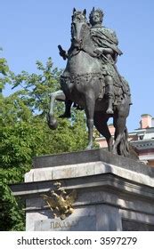 Monument Russian Viceadmiral Stepan Makarov On Stock Photo