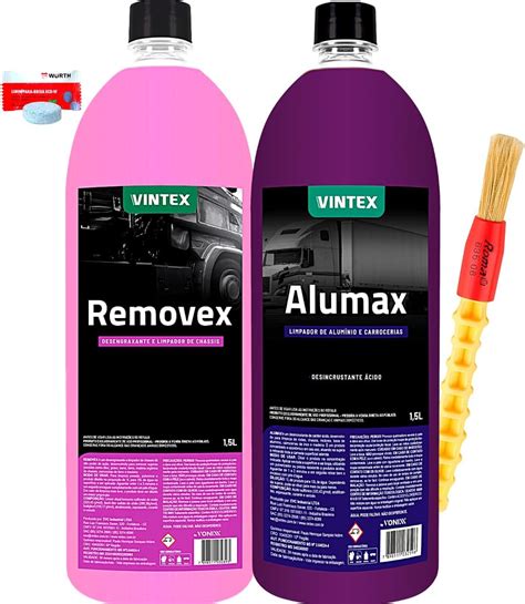 Kit Limpeza De Motor E Caixa De Rodas Alumax Removex 1 5L Vonixx Vintex