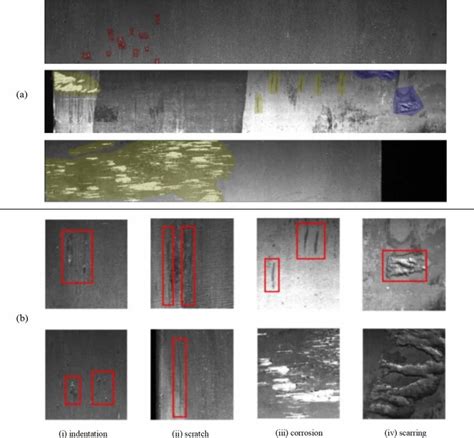 A Several Examples Of Steel Surface Images With Their Defects Labeled