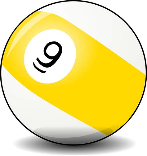 Yellow Billiards Ball Free Image Download