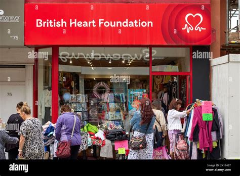 A Busy British Heart Foundation Charity Shop On King Street South