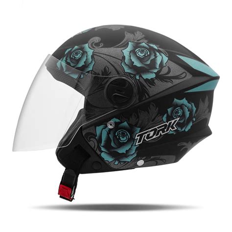 Capacete Para Moto Aberto Urbano Viseira Móvel Feminino e Masculino