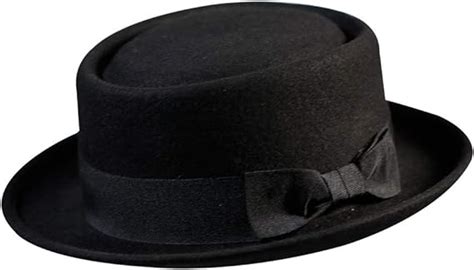 Clothing Shoes And Accessories Costumes Reenactment Theatre Black Pork Pie Hat Deluxe Felt