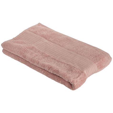 Wilko Supersoft Cotton Rose Pink Bath Sheet Wilko