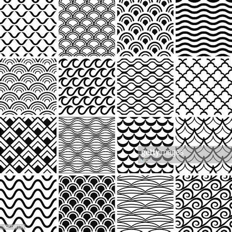 Set of 16 geometric patterns Patrones de garabatos Diseño de patrón