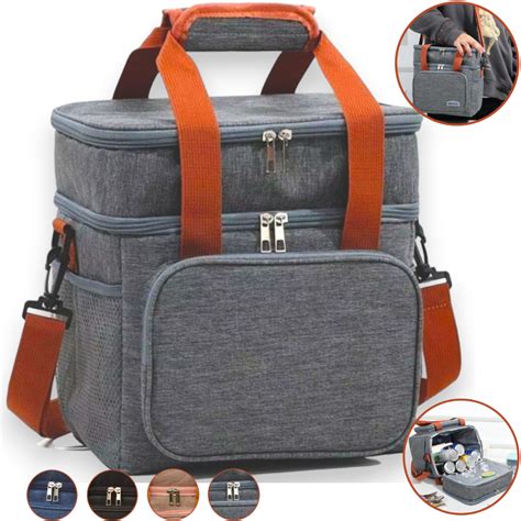 Bolsa Térmica Feminina Masculina Porta Marmita Lanche Bebida Grande