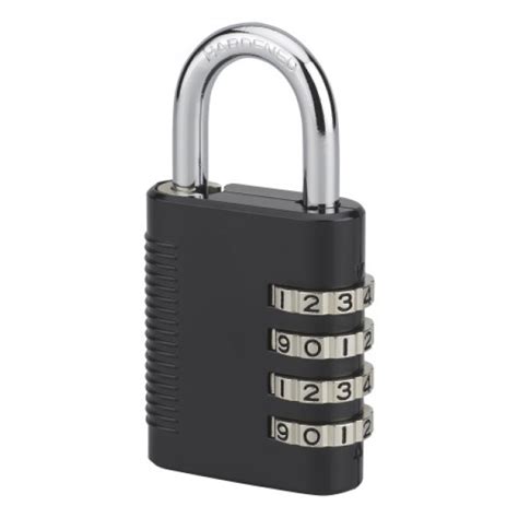 Cadenas alliage à code COMPACT noir avec anse acier nickelé FTH