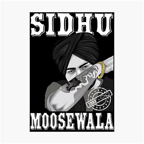 Sidhu Moose Wala Sticker Photographic Print For Sale By Vpaints Redbubble