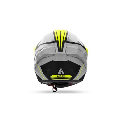 Airoh Matryx Thron Gloss Black Yellow Full Face Helmet