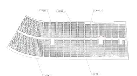 座席表予想図 アリーナ