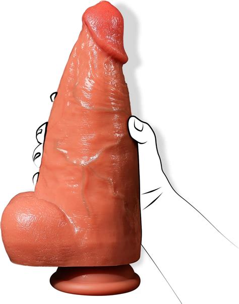 Amazon 3 15 Diameter Thick Huge Big Dildo 10 Inch Realistic
