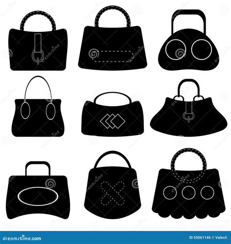 Siluetas De Los Bolsos Ilustraci N Del Vector Imagen