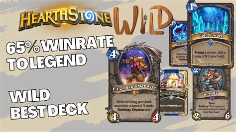 One Of The Best Wild Legend Decks Murloc Shudderwock Shaman