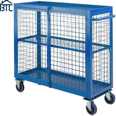 China Mobile Security Cages and Steel Mesh Storage Cages with Wheel ...