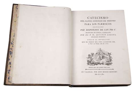 Catecismo Del Santo Concilio De Trento 1782 Hilario Artes