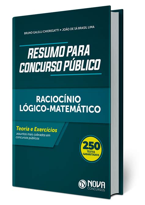 Racioc Nio L Gico Para Concursos Cole O Resumo Para Concursos