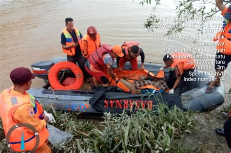 Tim Sar Temukan Jasad Pemuda Yang Hanyut Di Sungai Tanjung Sarang