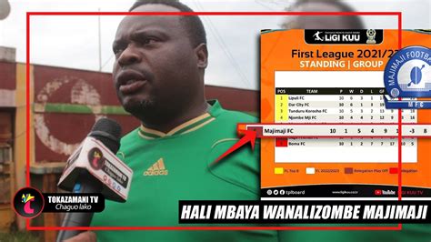 Majimaji Fc Hali Tete Hatarini Kushuka Daraja Ukata Watawala Meneja