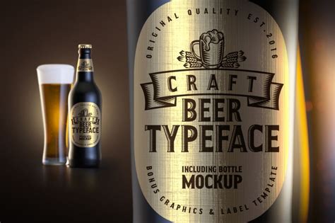 The Craft Beer Font Set Is Created As A Design Kit Dedicated To