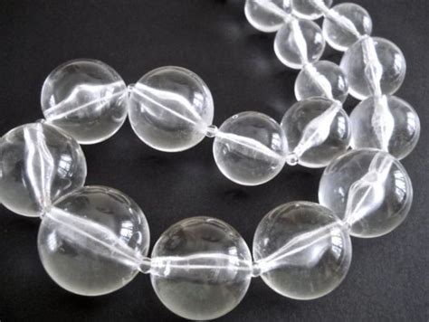 Clear Lucite Ball Necklace Graduated Modernist And Vintage On Wanelo