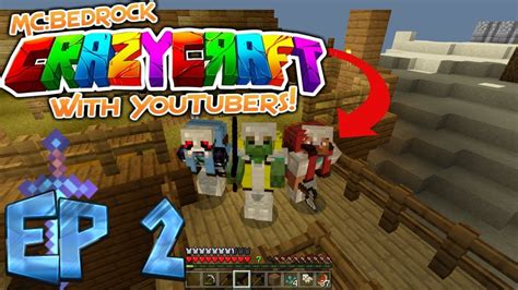 Minecraft Bedrock Edition Crazy Craft Ep Modpack Survival Youtube