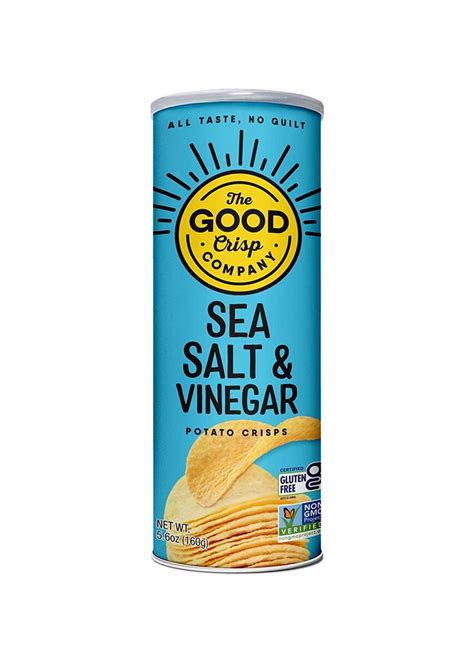 LivingWell UNFI SEA SALT VINEGAR POTATO CRISPS GF 5 6 OZ THE GOOD