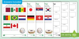 European Flags Quiz Worksheets Teacher Made Twinkl