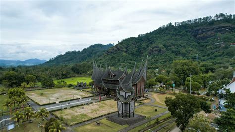 Aerial View Of Istano Baso Pagar Ruyung A Heritage Building With