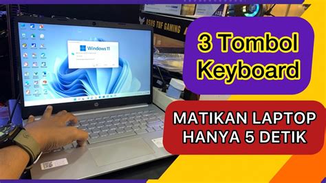 Cara Mematikan Laptop Dengan Keyboard Hanya Detik Saja Youtube