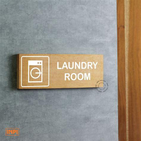 Jual Sign System Laundry Room Wall Sign Laundry Room Papan Tanda