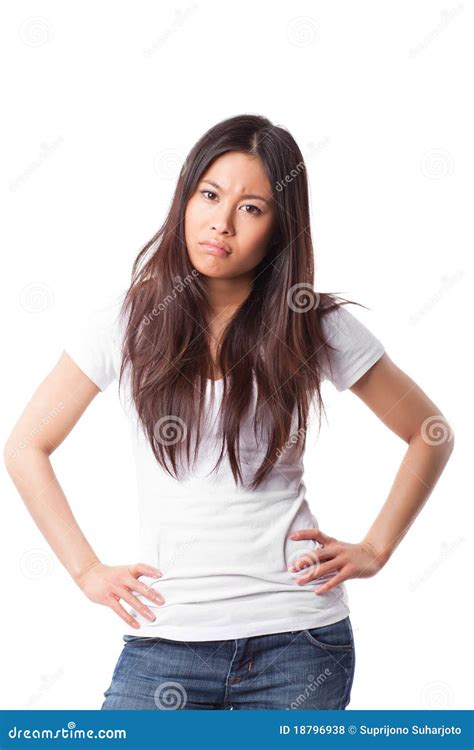 Angry asian woman stock photo. Image of ethnicity, pretty - 18796938