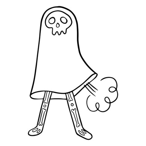 Diseño Png Y Svg De Fantasma Pedo Chistoso Para Camisetas