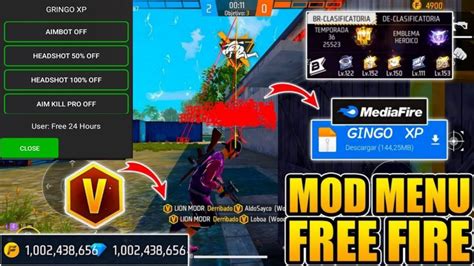 NUEVO Mod Menu Para Free Fire Gringo Xp Mediafire 2024 Mobile PC