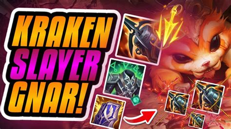 KRAKEN SLAYER DAMAGE ON GNAR IS CRAZY BEST ADC BUILD Season 12 Gnar