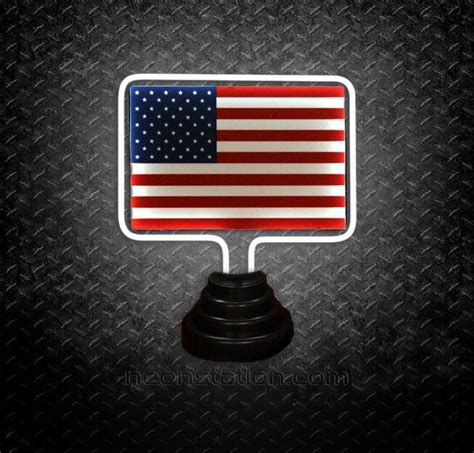 Buy Usa America Flag Table Top Neon Sign Online Neonstation