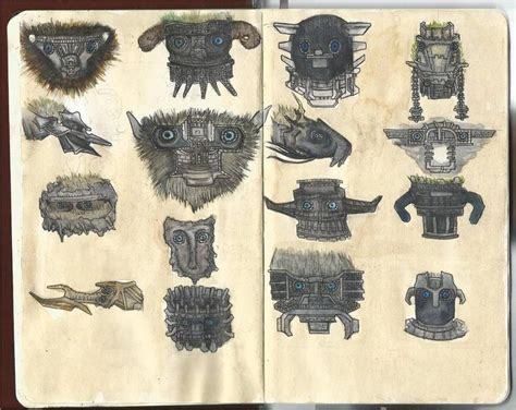 Shadow Of The Colossus Colossus Heads Dibujos Criaturas