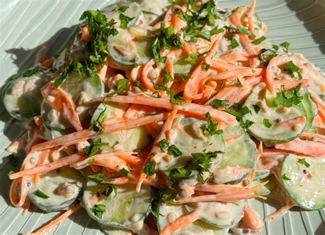 Carrot Cucumber Salad Crisp And Fresh Recipe