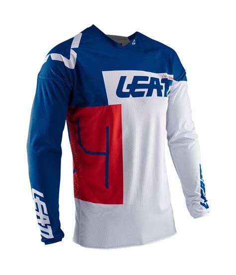 MX Jersey GPX 4 5 Lite Weiss Blau Rot Motorcross Truien