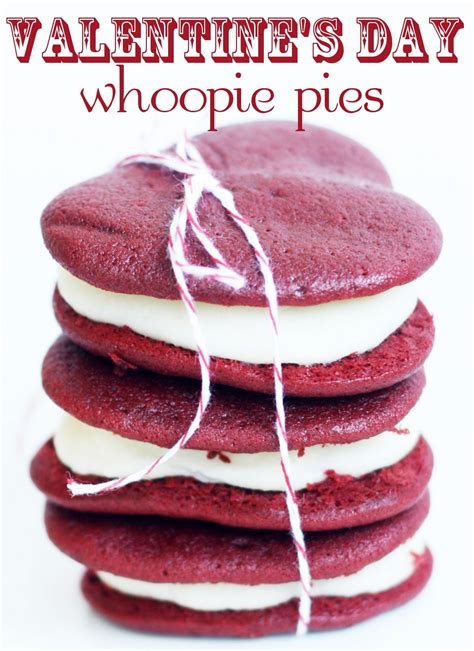 Heart Shaped Red Velvet Whoopie Pies Pizzazzerie