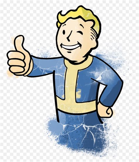 Vault Boy Thumbs Up Vault Boy Transparent Background Finger Poster