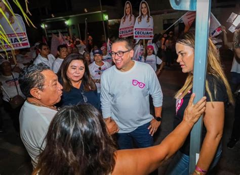 Víctor Hugo Lozano Y Cecilia Patrón Cierran Su Campaña En El Distrito 5 Local En Mérida Con