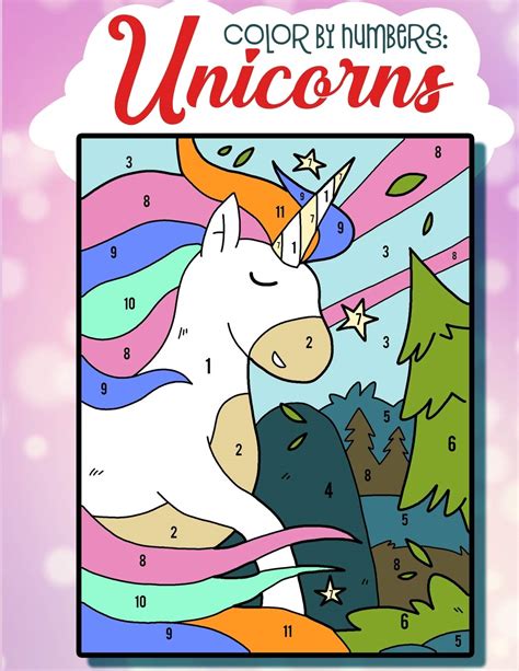 Color By Numbers Unicorns Unicorn Color By Numbers For Kids Improve