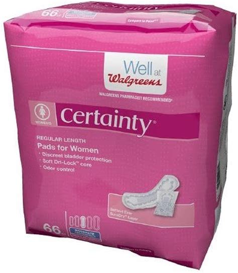 Walgreens Certainty Women S Bladder Control Pads Moderate Absorbency Regular L Ebay